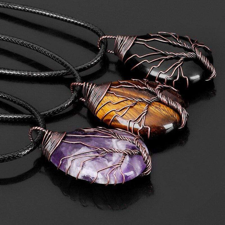 Zwarte Obsidiaan Druppelketting - Eryna