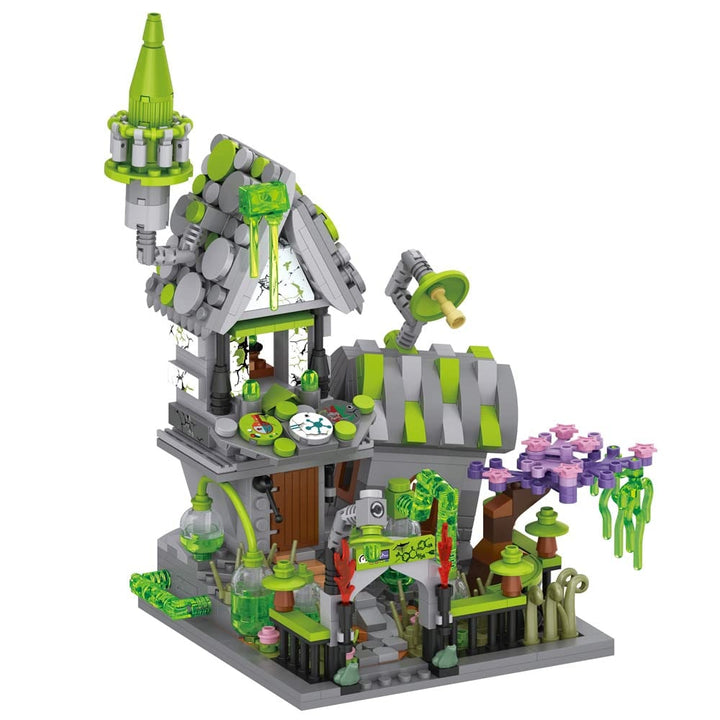 Halloween-bouwstenen voor kinderen, magnetische tegels speelset met pompoenhuis en spookachtige figuurtjes