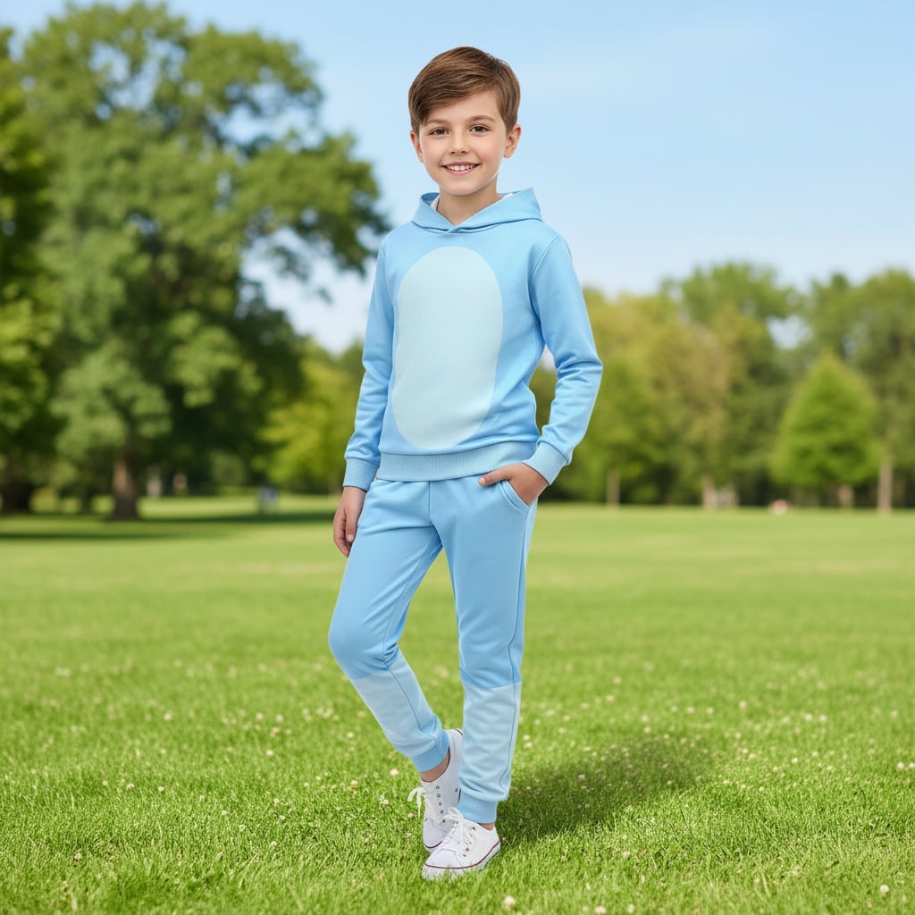 Halloween-personagekostuum voor kinderen met masker, hoodie en broek voor verkleedfeestjes