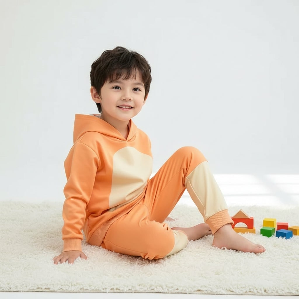 Halloween-personagekostuum voor kinderen met masker, hoodie en broek voor verkleedfeestjes