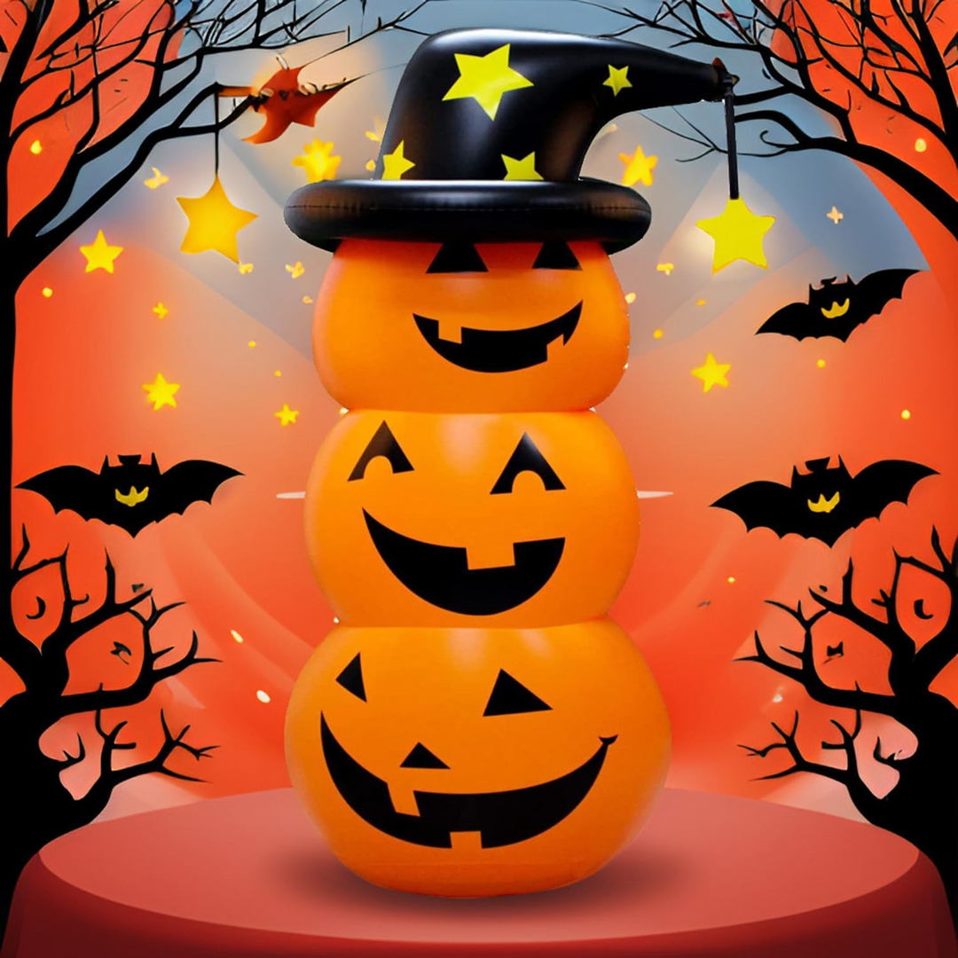 Opblaasbare Halloween-tuindecoratie, grote opblaasfiguur voor buiten met met water vulbare voet voor feest