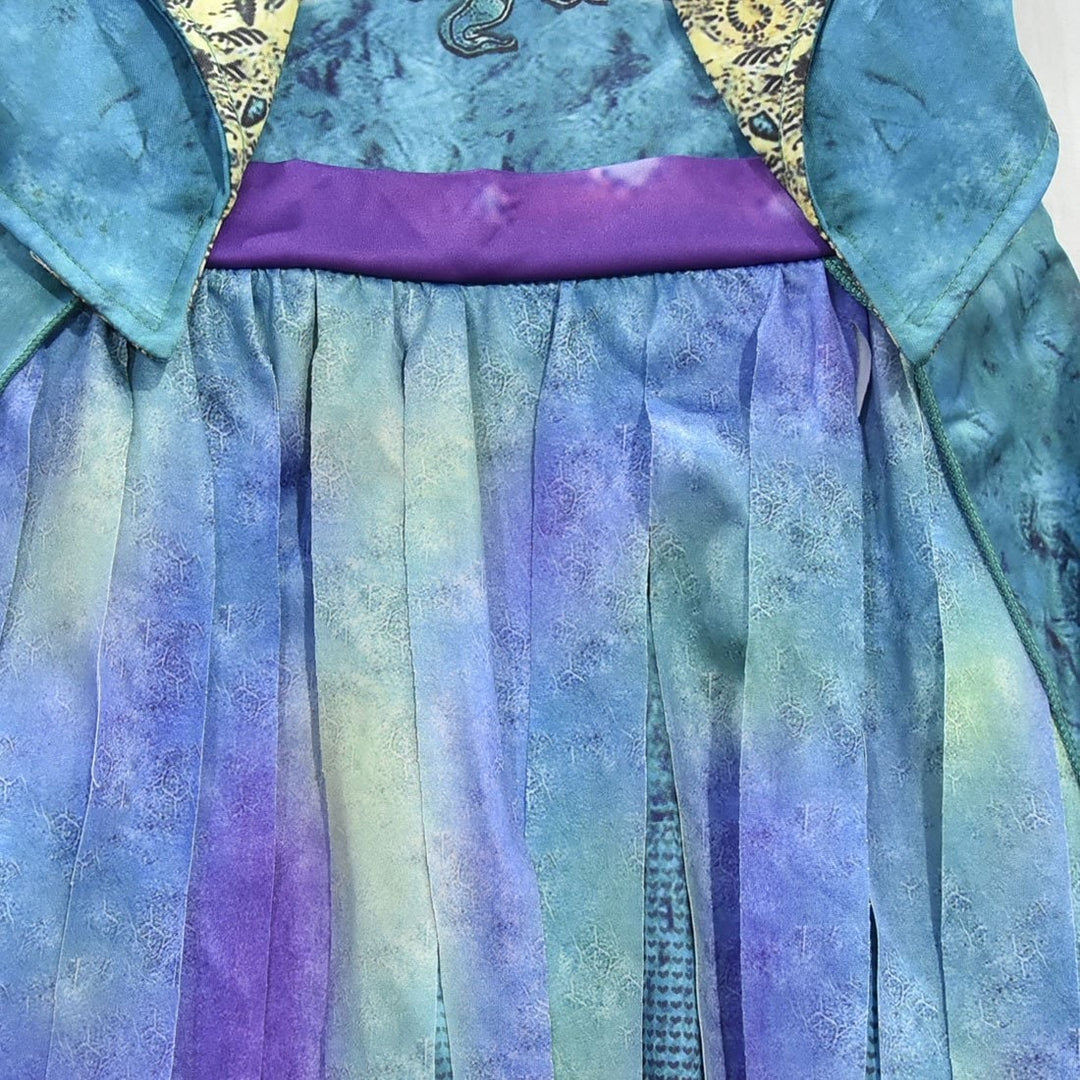 Halloween-piratenkostuum voor kinderen, jurkoutfit met schedelprint en gerafelde zoom