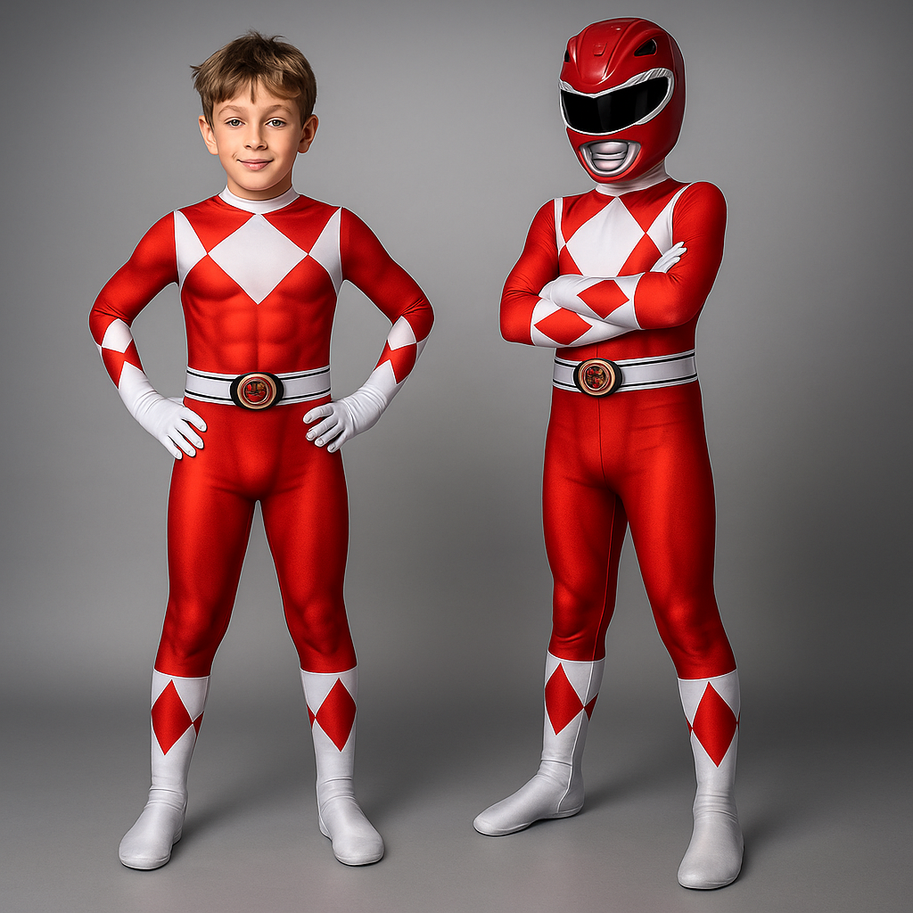 Halloween superheldenkostuum voor kinderen, zwarte catsuit met masker voor het hele hoofd en handschoenen, voor feestjes