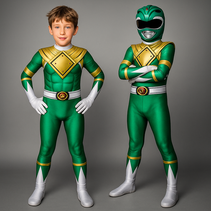 Halloween superheldenkostuum voor kinderen, zwarte catsuit met masker voor het hele hoofd en handschoenen, voor feestjes
