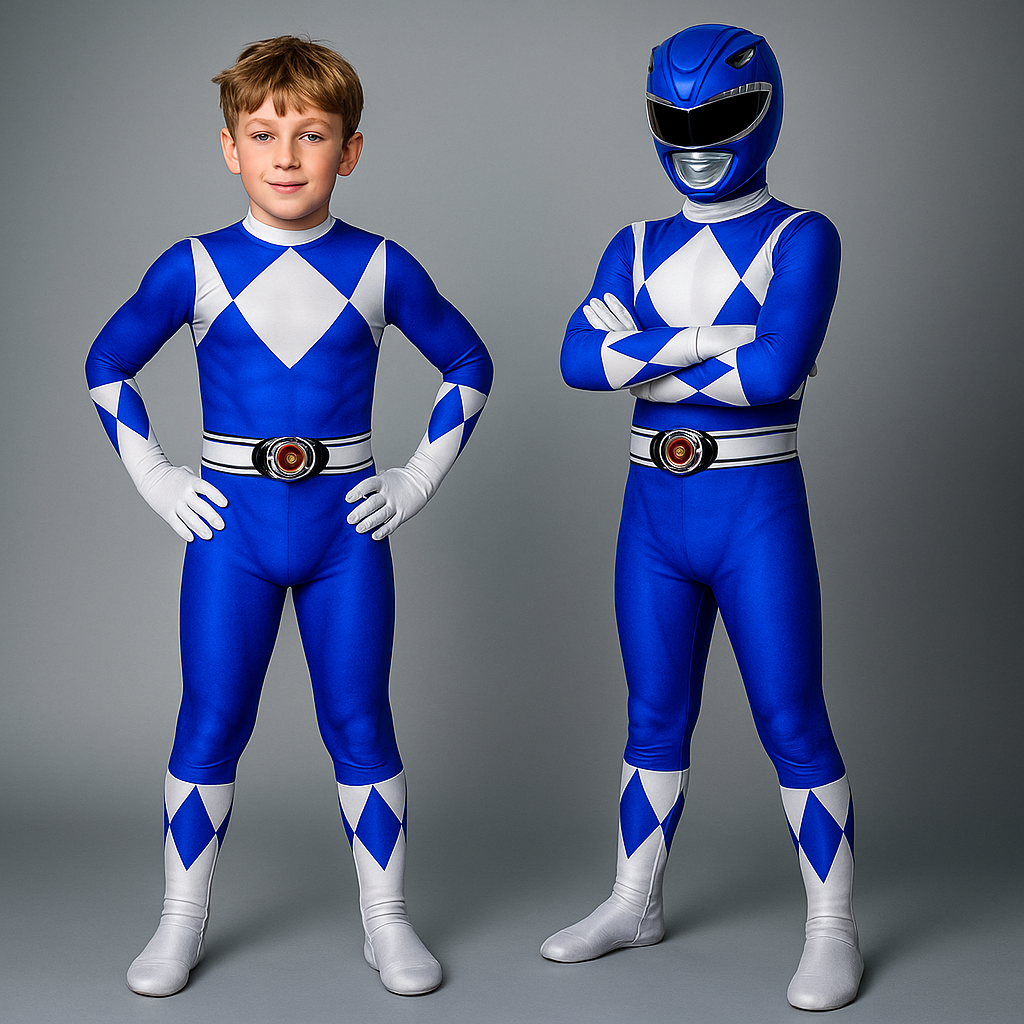 Halloween superheldenkostuum voor kinderen, zwarte catsuit met masker voor het hele hoofd en handschoenen, voor feestjes