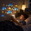Kindernachtlamp projector met draaiende oceaan- en sterrenpatronen tafelmodel plafondprojectie