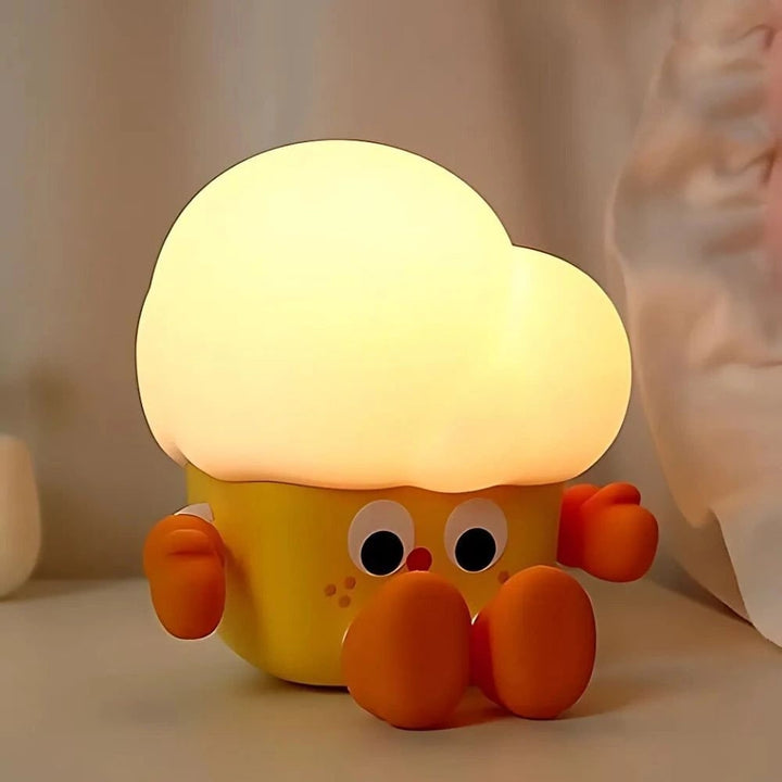 Oplaadbare kindernachtlamp zachte siliconen dier aanraakbediening dimbaar