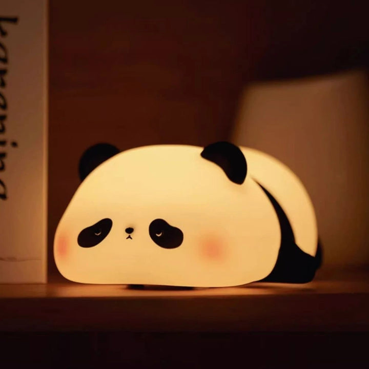Oplaadbare kindernachtlamp zachte siliconen dier aanraakbediening dimbaar