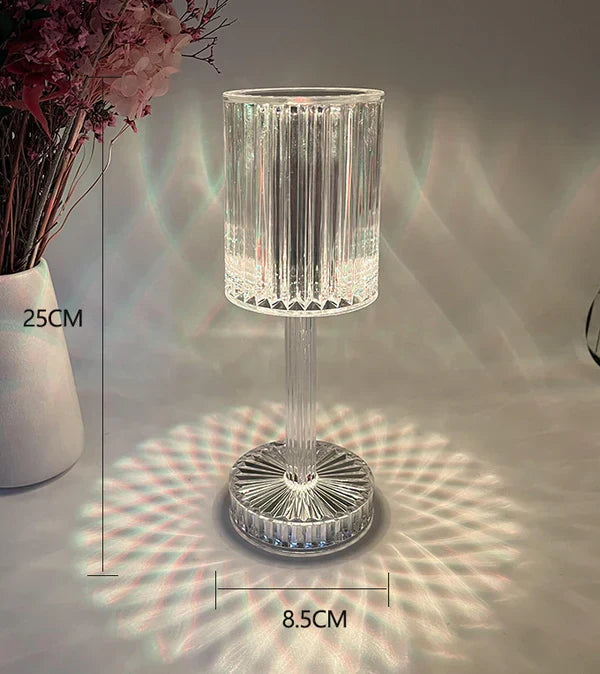 Dimbare kristallen tafellamp met moderne verlichting – Seraphine