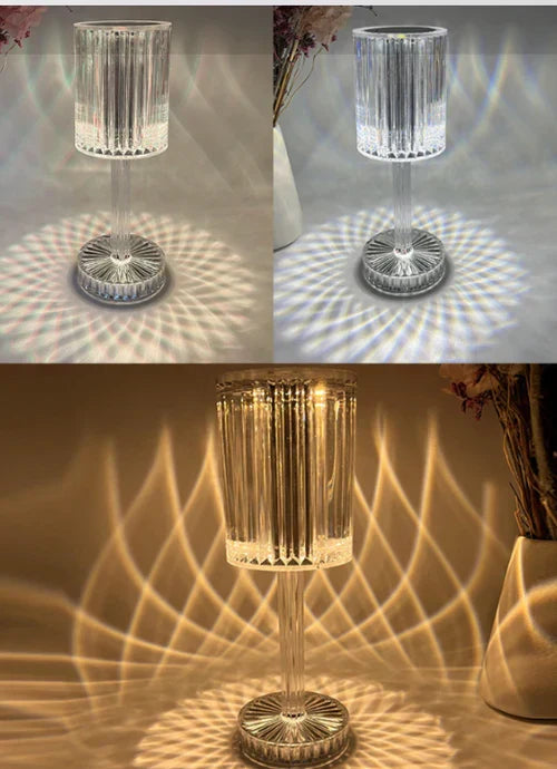 Dimbare kristallen tafellamp met moderne verlichting – Seraphine