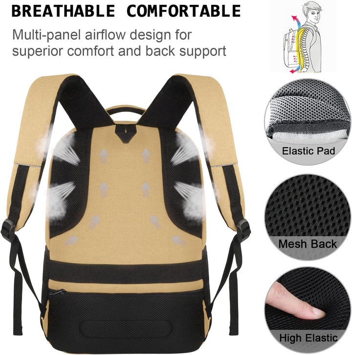 Slanke anti-diefstal laptoprugzak met USB-oplaadpoort
