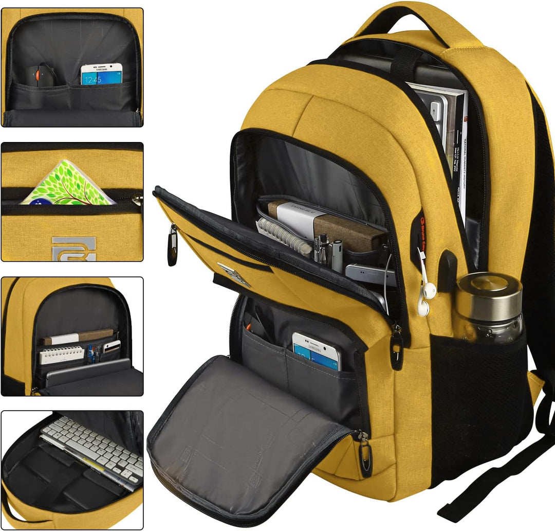Slanke anti-diefstal laptoprugzak met USB-oplaadpoort
