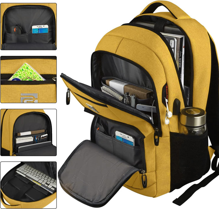 Slanke anti-diefstal laptoprugzak met USB-oplaadpoort
