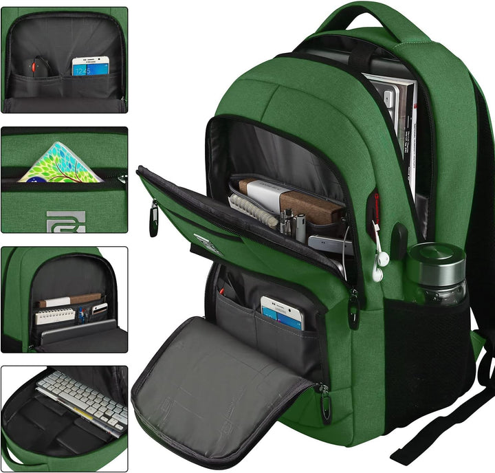 Slanke anti-diefstal laptoprugzak met USB-oplaadpoort