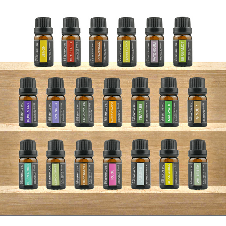 Lavendel aromatherapie etherische olie, 100% puur, in amberkleurig glazen flesje van 10ml