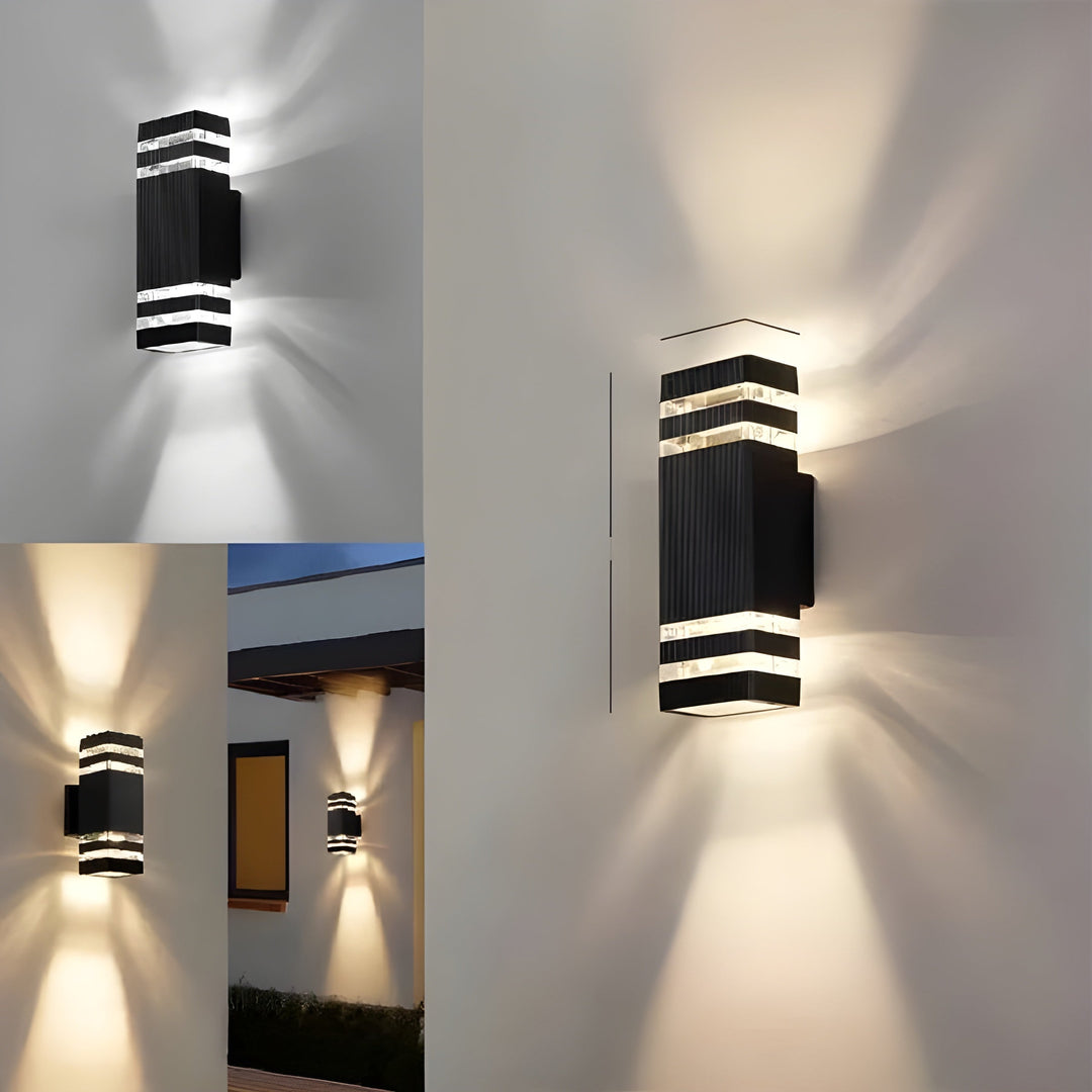LED-buitenwandlamp – moderne op- en neerwaartse verlichting | Weerbestendig