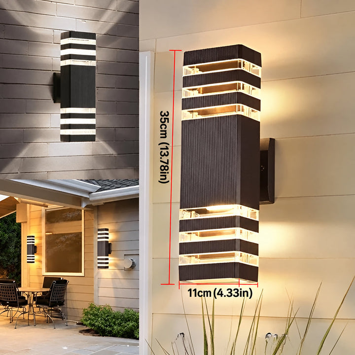 LED-buitenwandlamp – moderne op- en neerwaartse verlichting | Weerbestendig