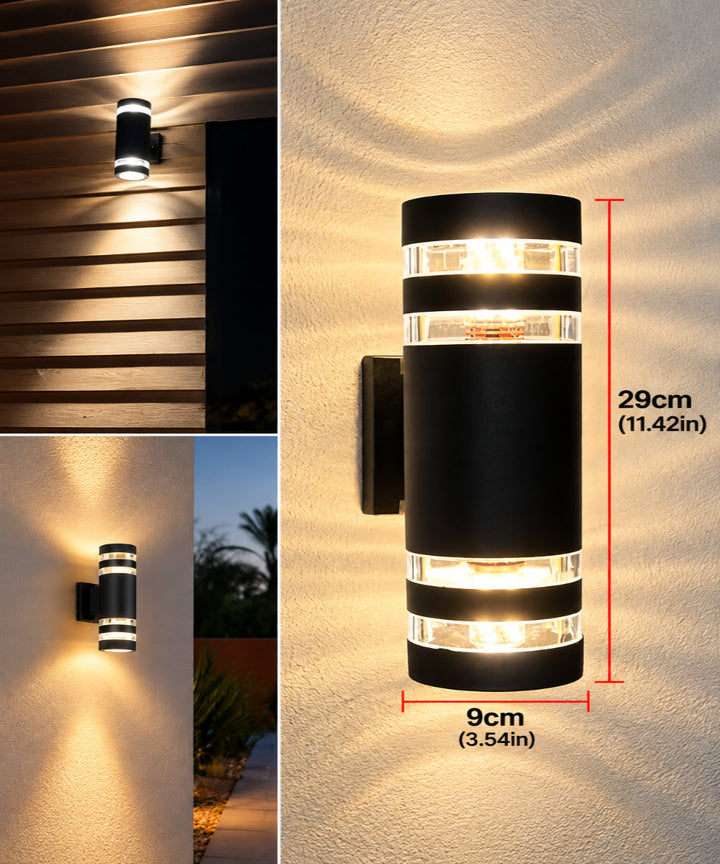 LED-buitenwandlamp – moderne op- en neerwaartse verlichting | Weerbestendig