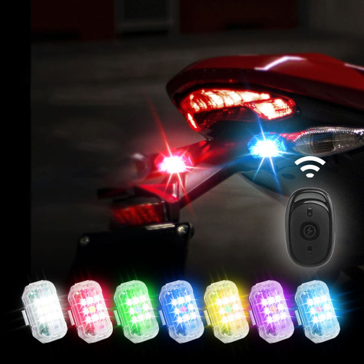 LED-stroboscooplamp draadloze afstandsbediening waterdicht motor achterlicht waarschuwing