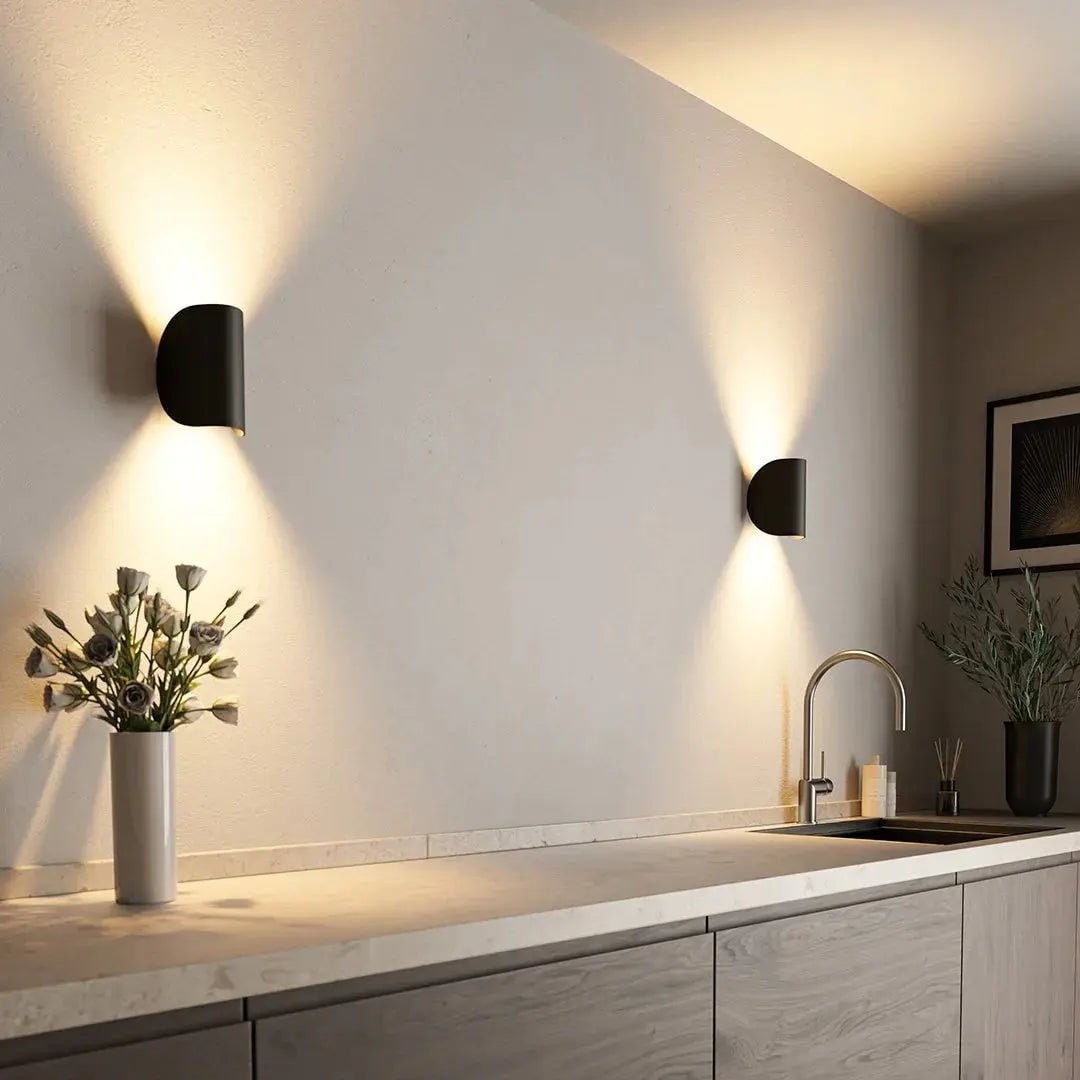 LED wandlamp met op- en neerverlichting voor slaapkamer en woonkamer buitenlantaarn