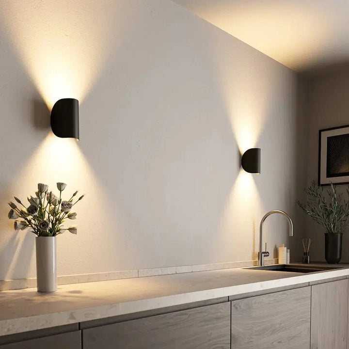 LED wandlamp met op- en neerverlichting voor slaapkamer en woonkamer buitenlantaarn