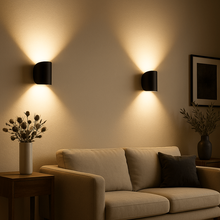 LED wandlamp met op- en neerverlichting voor slaapkamer en woonkamer buitenlantaarn