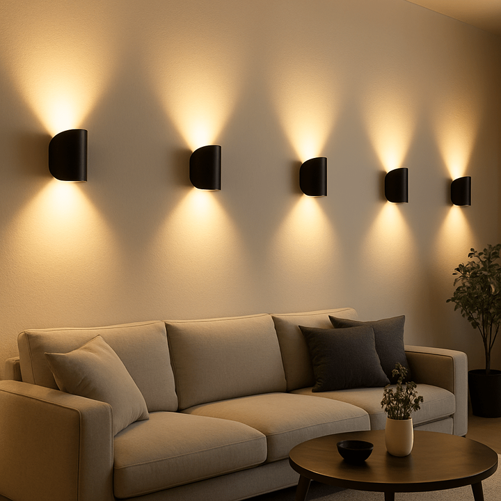 LED wandlamp met op- en neerverlichting voor slaapkamer en woonkamer buitenlantaarn
