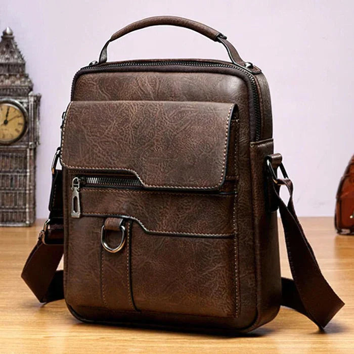 Randel - Lederen laptop tas - werktas - schoudertas - reistas