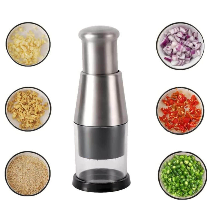 Handmatige RVS groentehakker – ChefChop Pro