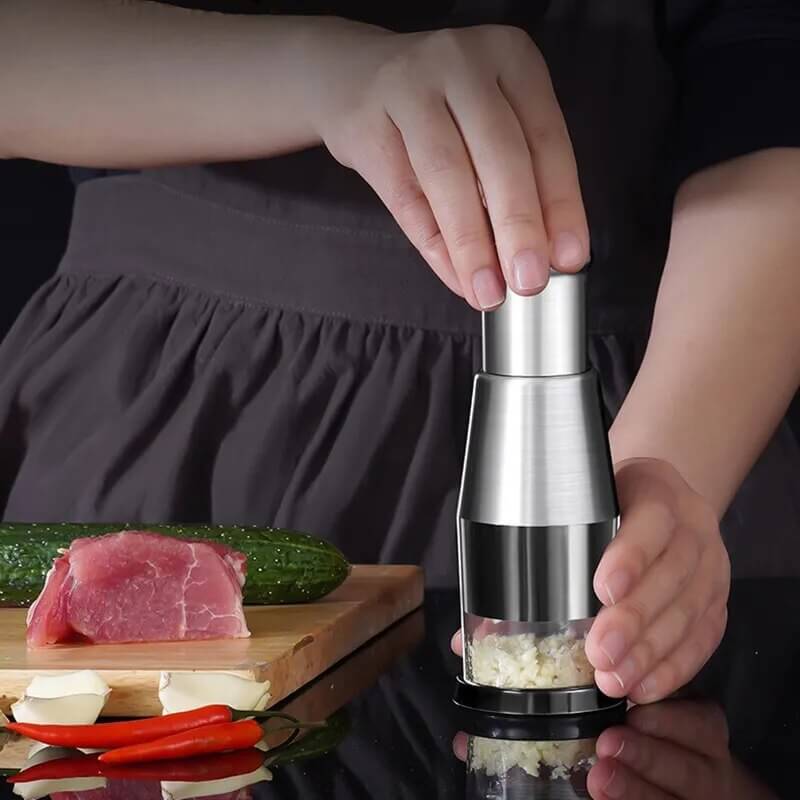 Handmatige RVS groentehakker – ChefChop Pro