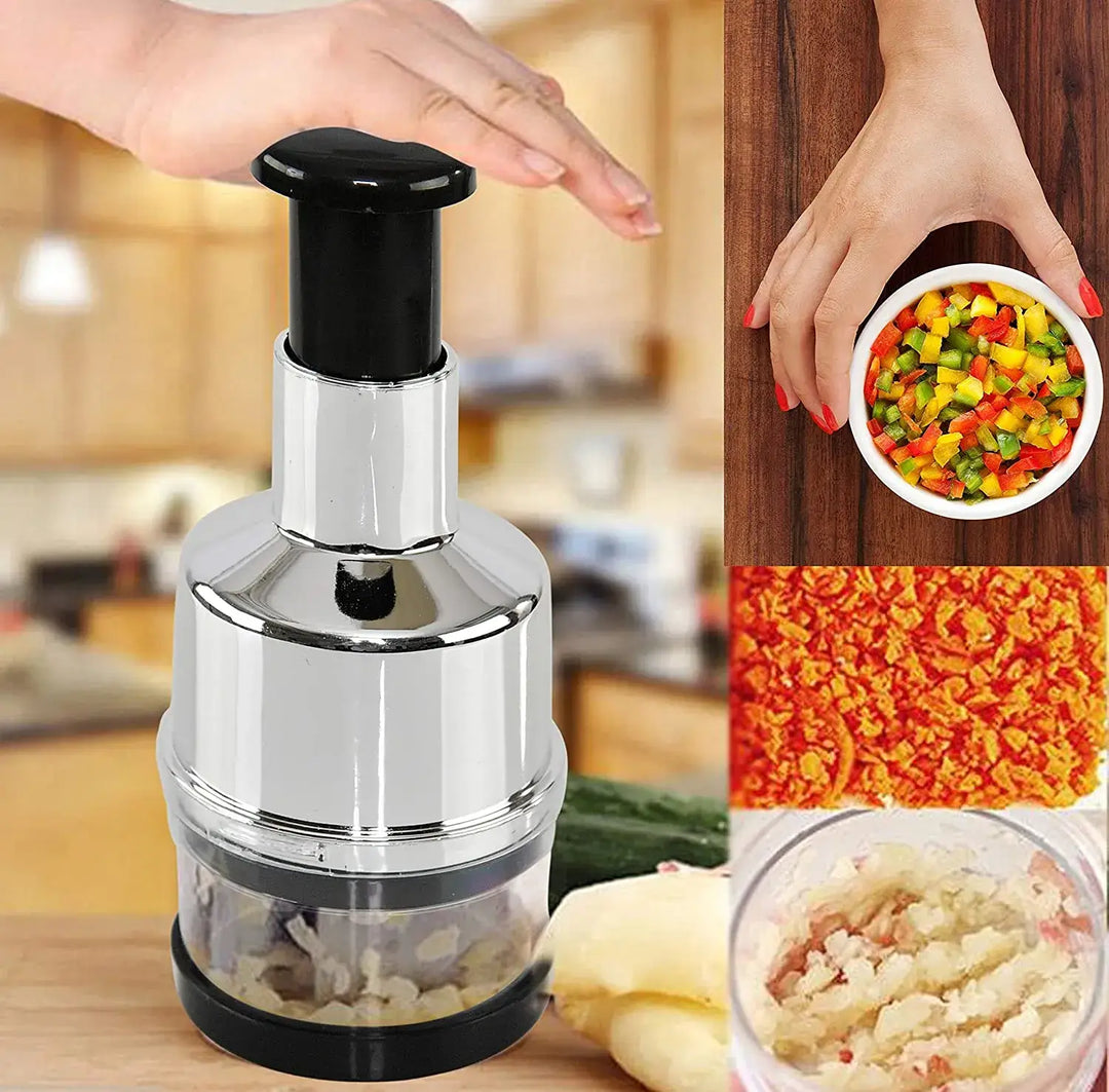 Handmatige RVS groentehakker – ChefChop Pro
