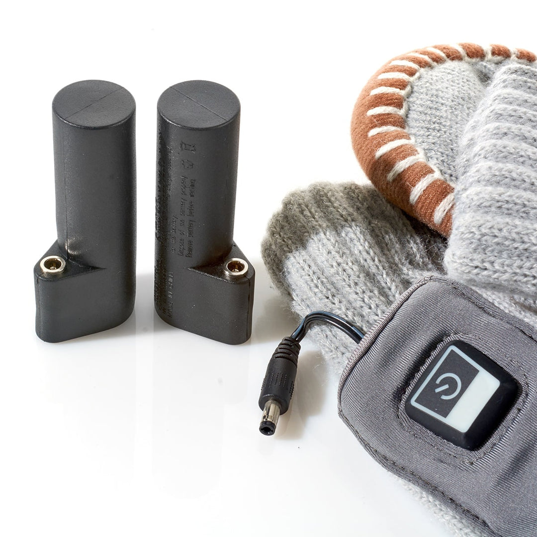 Verwarmde sokpantoffels voor heren met oplaadbare batterij en antislipnoppen als voetenwarmer