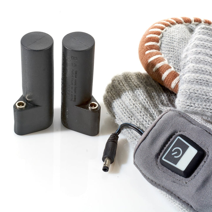 Verwarmde sokpantoffels voor heren met oplaadbare batterij en antislipnoppen als voetenwarmer