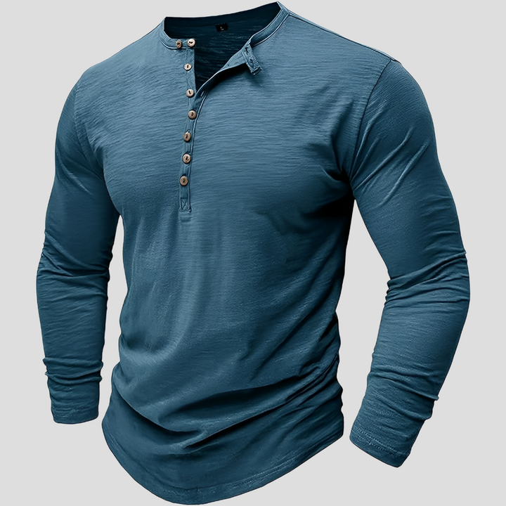 Los katoenen herenoverhemd - Casual, alledaagse stijl