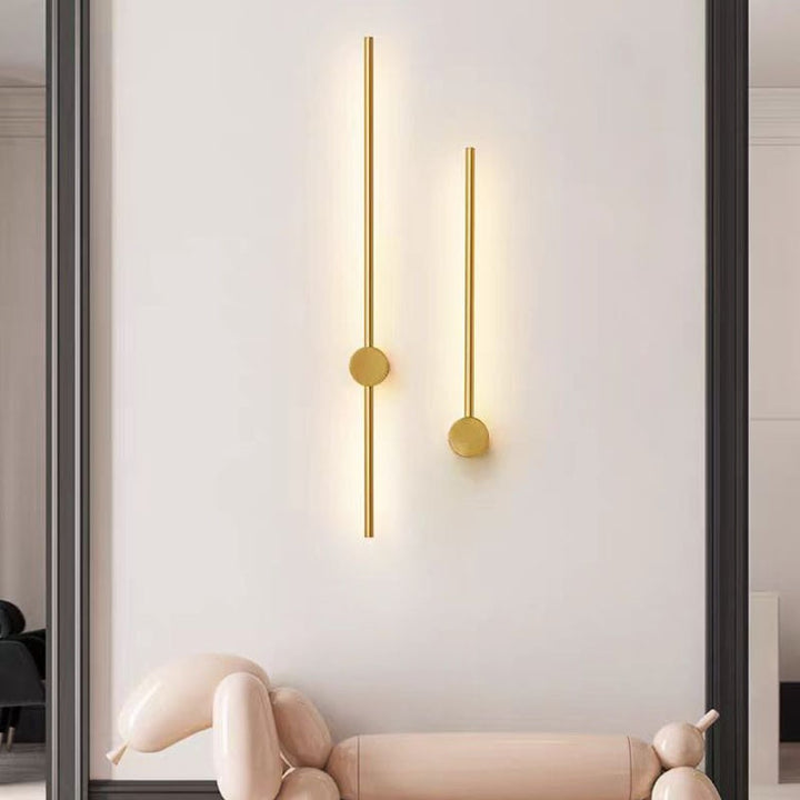 Moderne eigentijdse lineaire LED-wandlamp met indirecte achtergrondverlichting