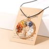 Zeven chakra's levensboom-ketting