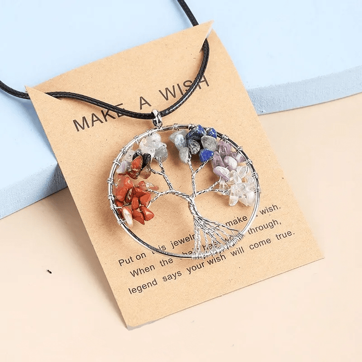 Zeven chakra's levensboom-ketting