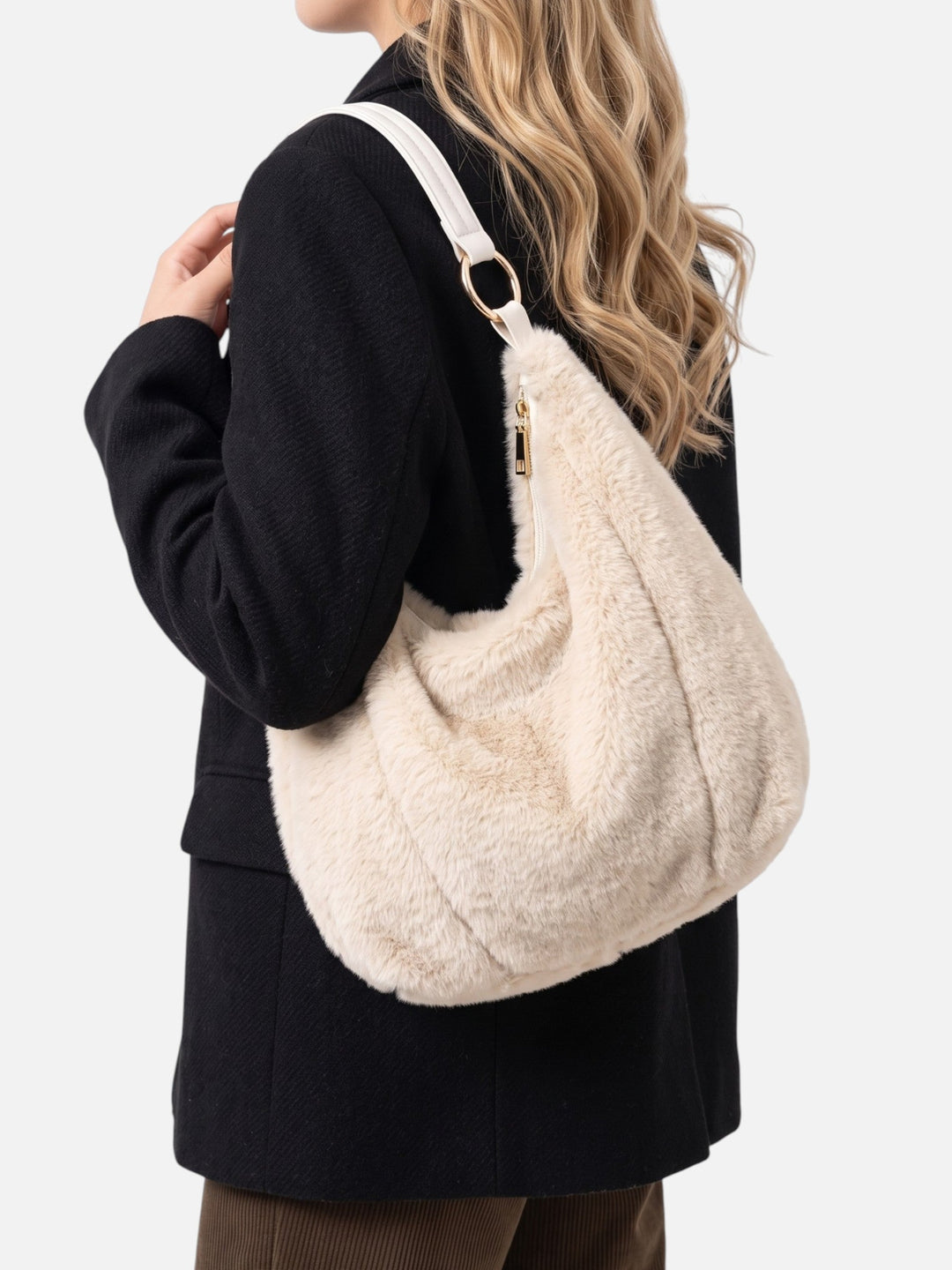 Nepbont Hobo Tas voor Dames met Rits
