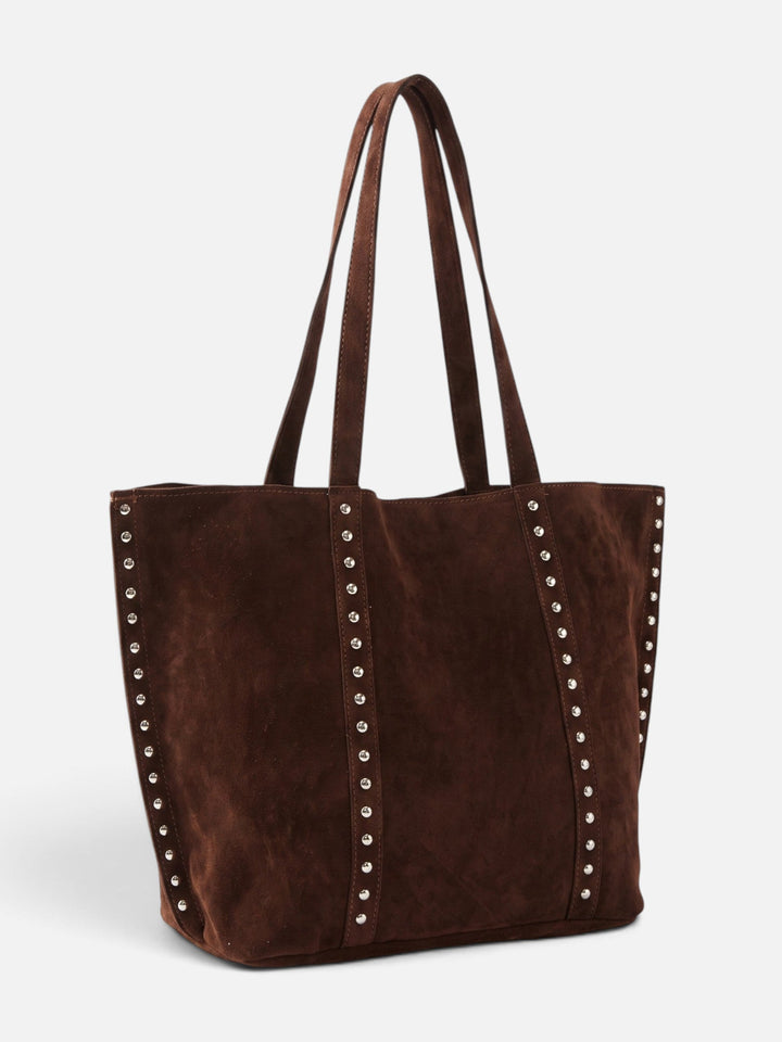 Imitatiesuède Shopper voor Dames met Studs