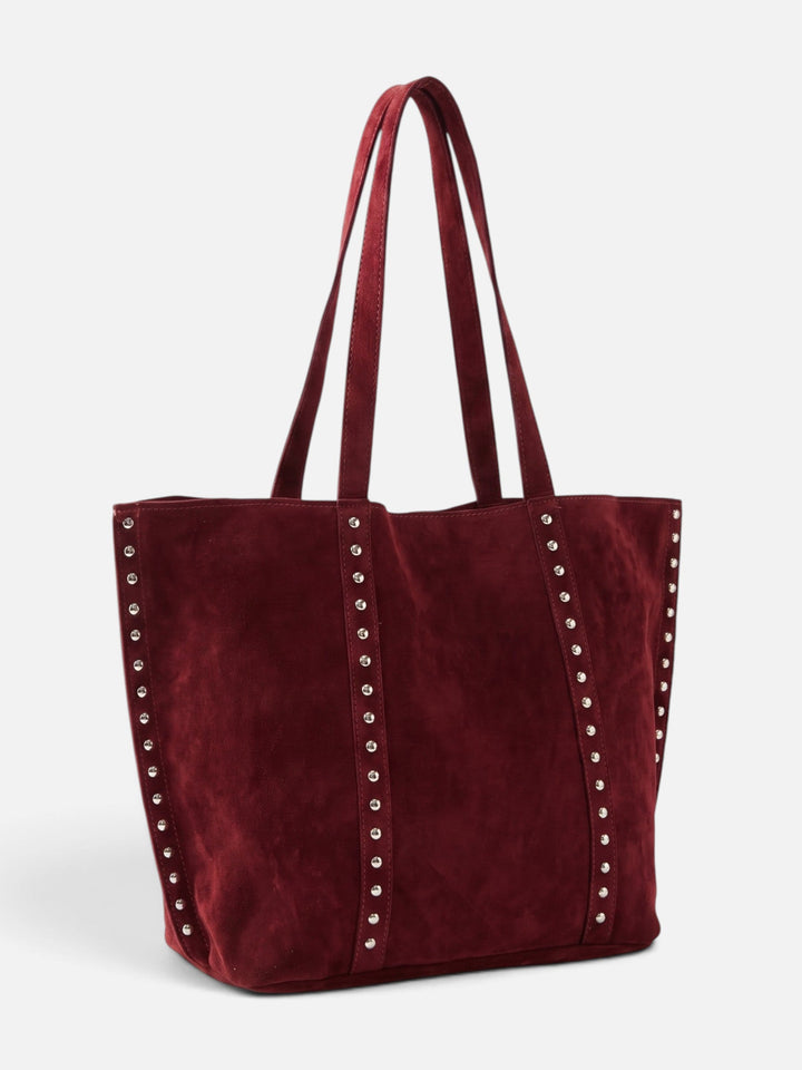 Imitatiesuède Shopper voor Dames met Studs