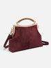 Crossbody Tas voor Dames in Suèdelook met Goudkleurige Sluiting