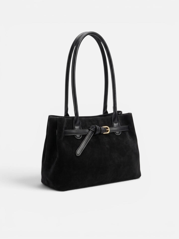 Suède Shopper voor Dames met Hengsels en Gesp