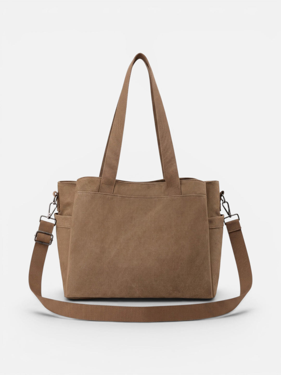 Canvas Shopper voor Dames met Afneembare Schouderband