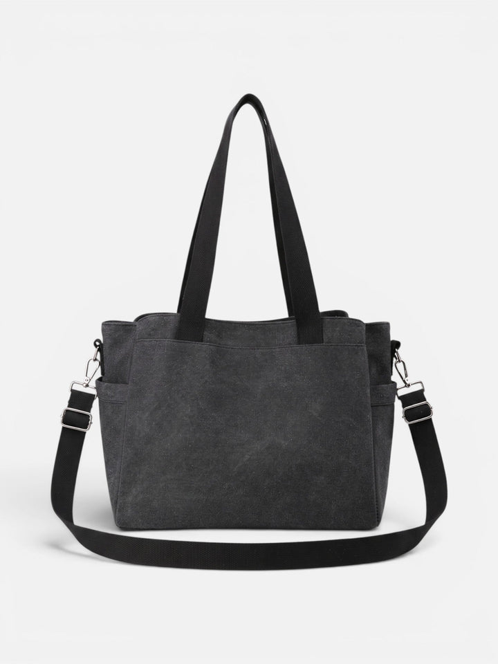 Canvas Shopper voor Dames met Afneembare Schouderband