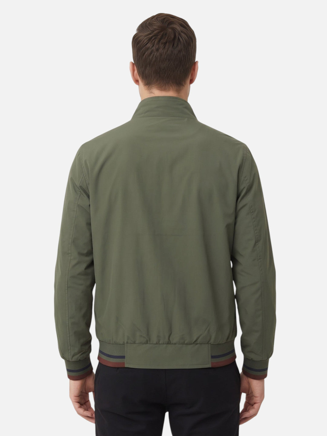 Harrington Jas voor Heren met Strepen en Rits