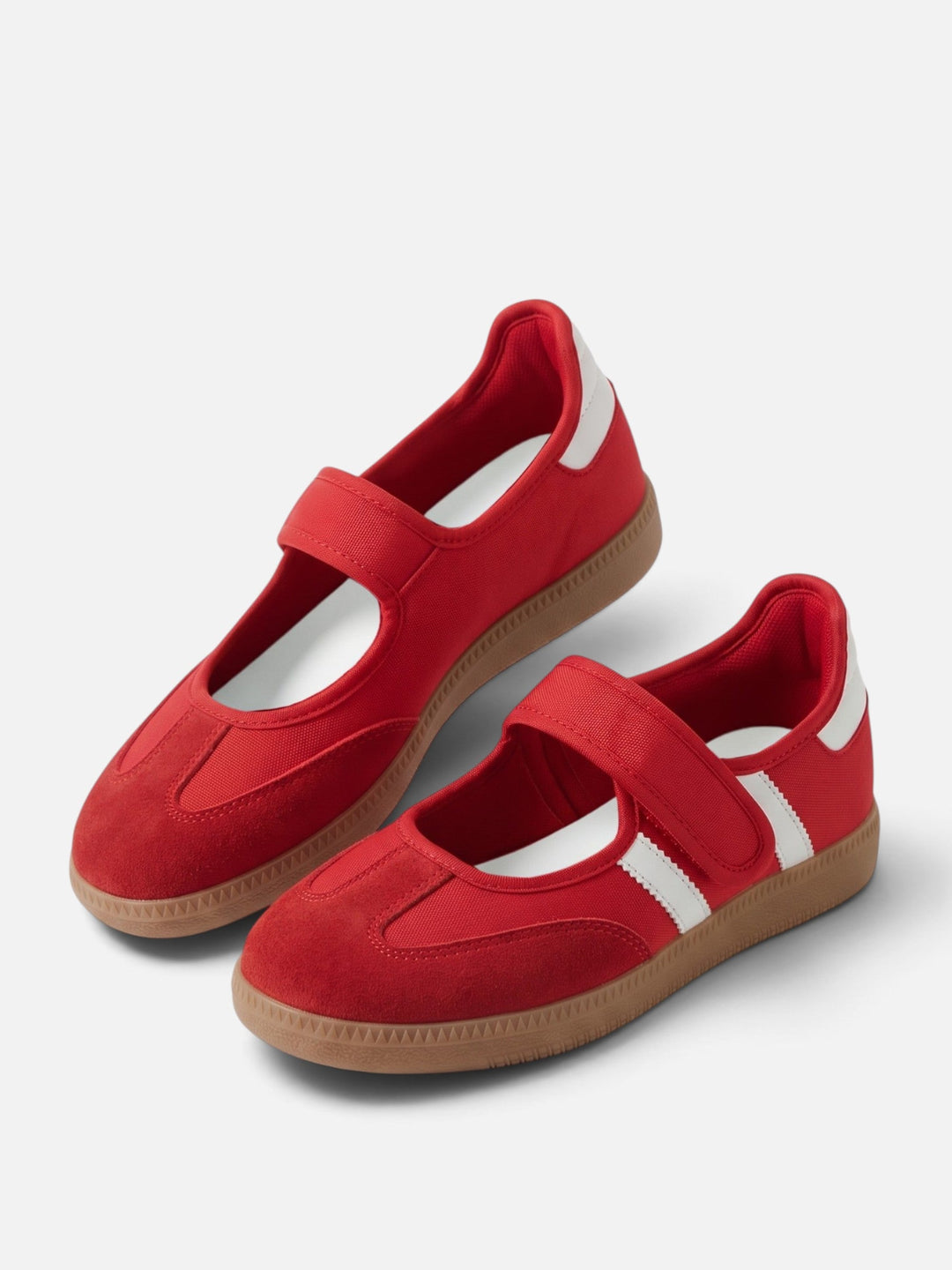 Mary Jane Sneakers voor Dames met Contrasterende Strepen