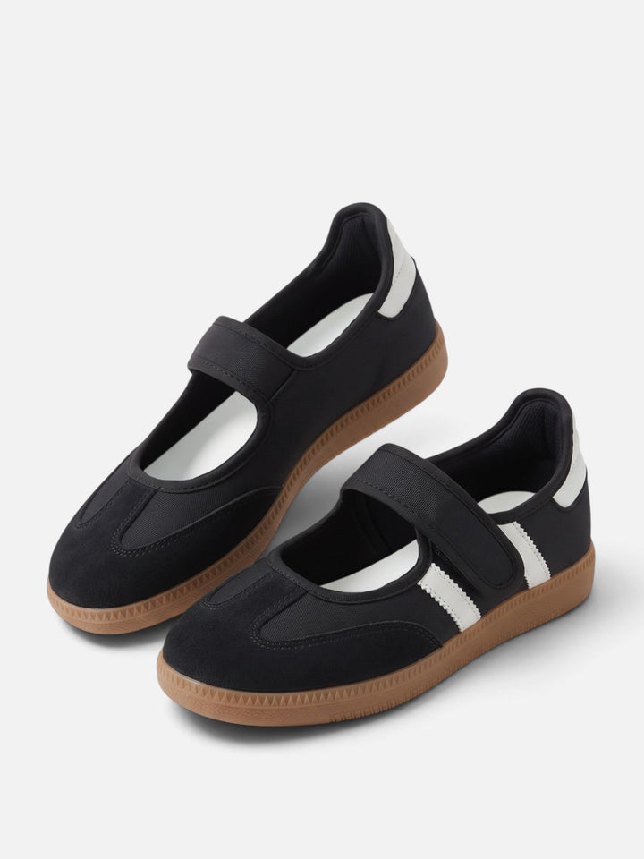 Mary Jane Sneakers voor Dames met Contrasterende Strepen