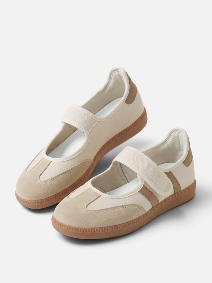 Mary Jane Sneakers voor Dames met Contrasterende Strepen