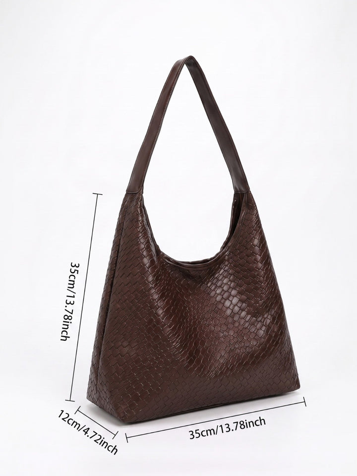 Gevlochten Hobo Tas voor Dames met Etui