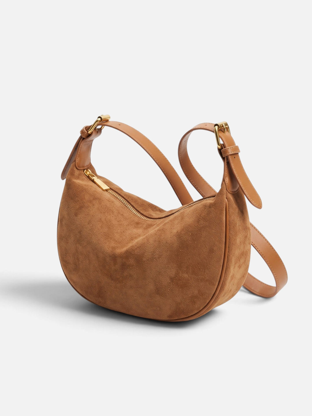 Imitatiesuède Hobo Tas voor Dames met Rits